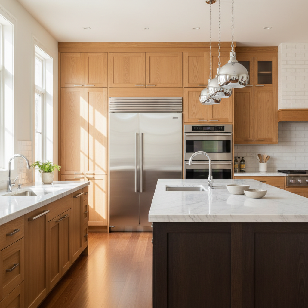 Upscale kitchen with premium Viking appliances